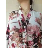 Vestido floral cuello mao vista frontal | Vestidos cortos | Buscarmoda