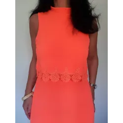 Dress with Overlay Top  - 1