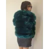 Women’s Green Fleece Coat – Winter Faux Fur Coat fluid cutting | COATS | BUSCARMODA