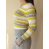 Striped V-neck jumper  - 3