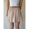 Beige Short Chiffon Skirt  - 2