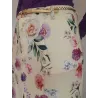 Floral Jeans-Style Midi Skirt  - 4