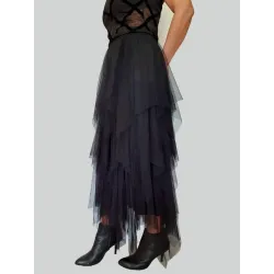 Tulle Skirt with Ruffles  - 2