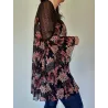 Printed Blouse with Lace  - 4