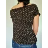 Floral Top with Puff Sleeves  - 2