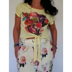 Floral Print T-Shirt Top  - 3