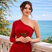 Vestido Rojo Largo Asimétrico con Abertura y Drapeado Elegante
